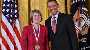 Professor Penny Chisholm receives the National Medal of Science from the President, February 2013